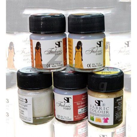 สีเพ้นท์ผ้า ST 15ml. Series 3 Metallic