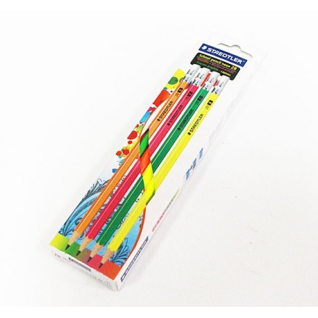 ดินสอไม้ 2B ตรา Steadtler (12ด้าม) Neon