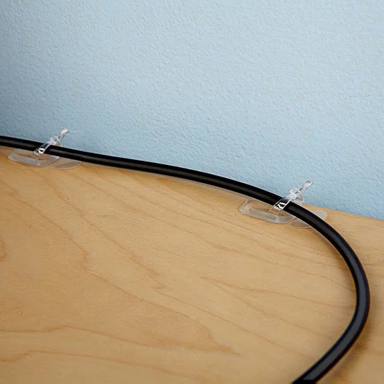 3M command Small Cord Organizers  คลิปยึดสายไฟขนาดเล็ก 17302CLR ไม่ต้องเจาะผนัง 1 ชิ้น